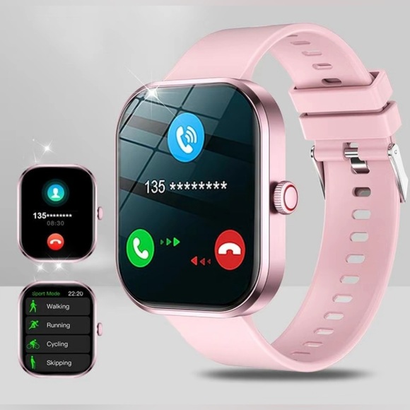 Multifunctional Smartwatch G21 Pink Support iPhone And Android - Picture 3 of 5